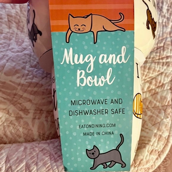 Eaton Fine Dinning mug and bowl set for all animal lovers 🧡🐱 - Picture 1 of 5